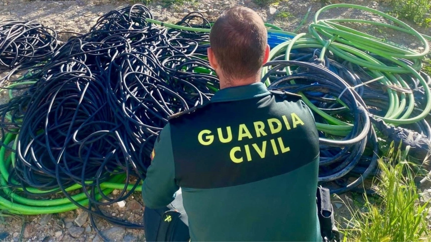 Investigación de la Guardia Civil por robo de cobre en Alcántara (Cáceres)