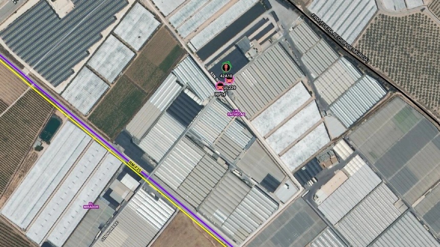 Zona afectada por el incendio