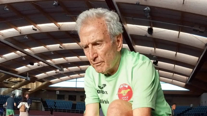 Manuel Alonso, atleta de 90 años