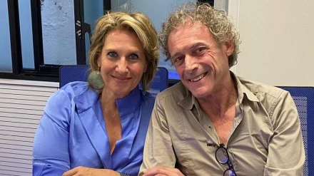 Cristina L. Schlichting y Daniel Freire en los estudios de COPE