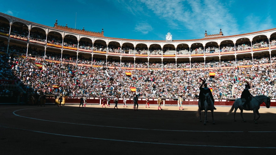 Paseíllo en la plaza de toros de Las Ventas