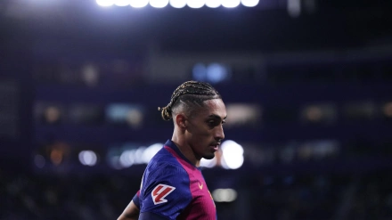 Raphinha, en el Valladolid - Barcelona