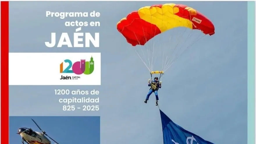 El cielo de Jaén se viste de gala para celebrar 1200 años de capitalidad