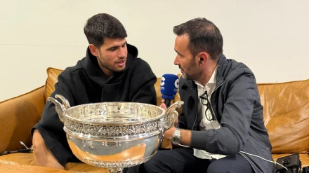 Carlos Alcaraz con Juanma Castaño