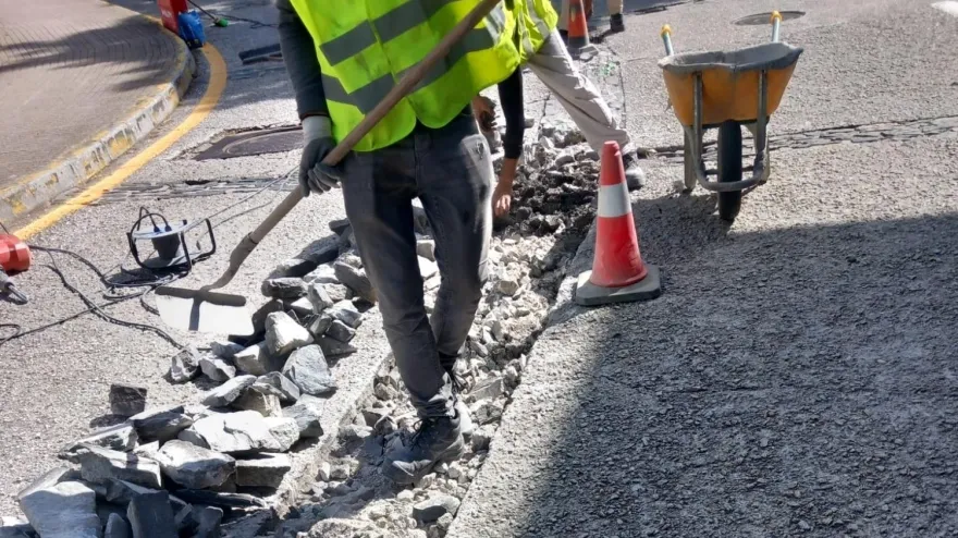 Obras en calles de Santiago