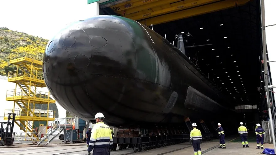 Submarino S-81 en astillero de Cartagena
