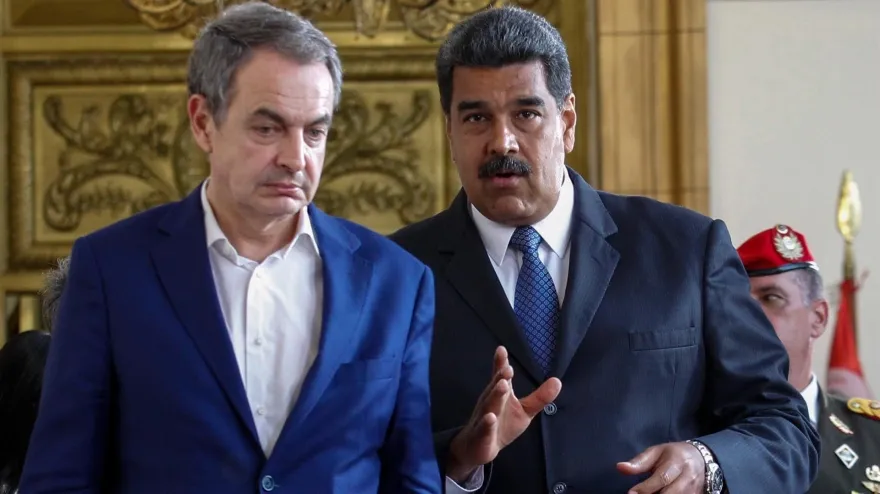 Rodríguez Zapatero y Nicolás Maduro en una imagen de archivo
