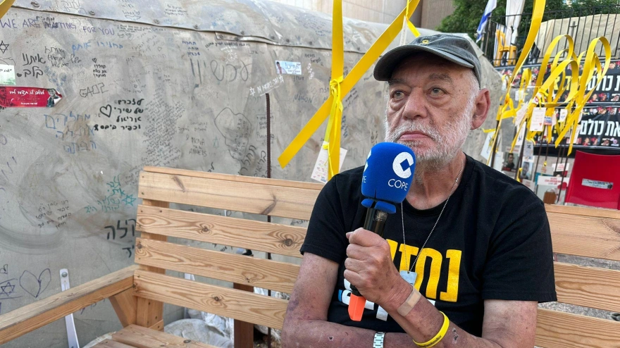 Itzik Horn, padre de dos hermanos que han sido liberados y están vivos