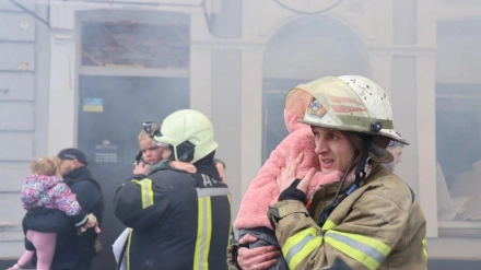 Rusia bombardea una guardería en Járkov. Foto Zelenski