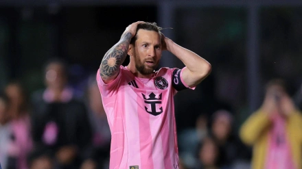 Lionel Messi durante un partido con el Inter Miami