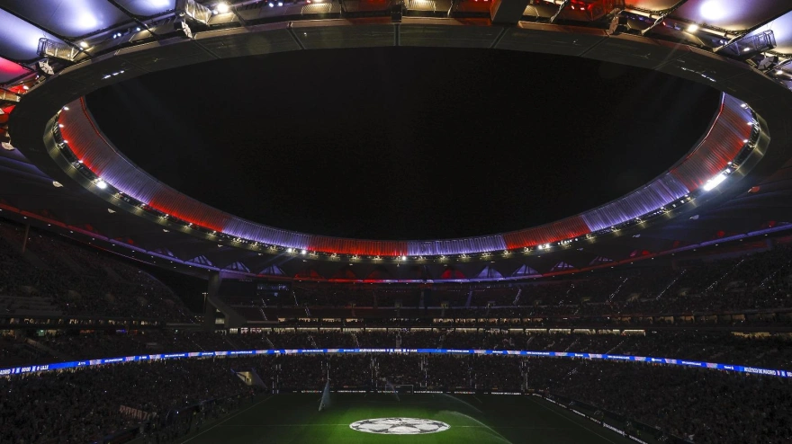 El estadio Metropolitano, donde mañana el Oviedo visita al Atlético