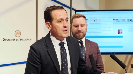 El presidente de la Diputación de Valladolid, Conrado Íscar detalla, el nuevo portal de transparencia