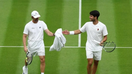 Alcaraz y Ferrero, en Wimbledon