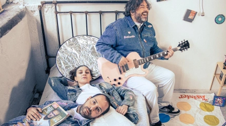 Diego, María y Manuel, trío compostelano de música electrónica Conxo