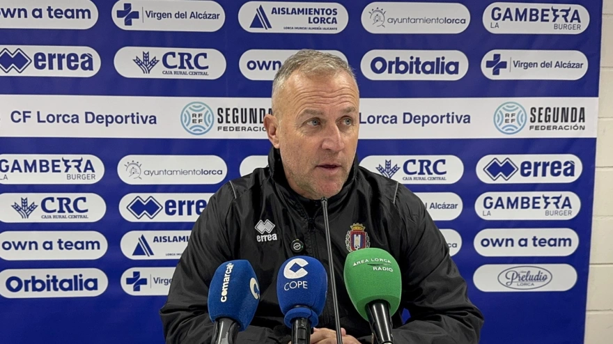Sebas López, durante la rueda de prensa previa al Puente Genil