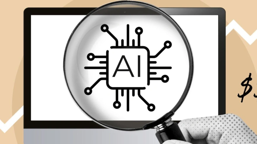 Businessman, using chatbot, Artificial Intelligence, computer, income, support, company, In search, money, dollar