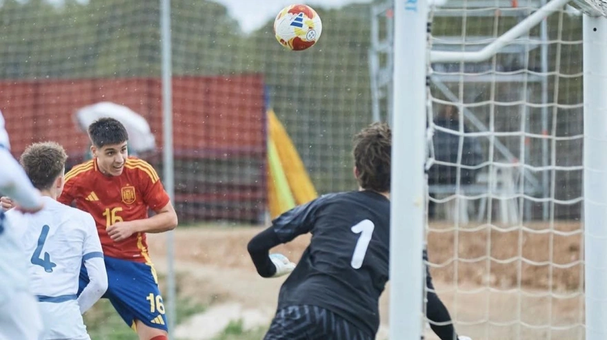 Gol de David Albelda Jr. con España