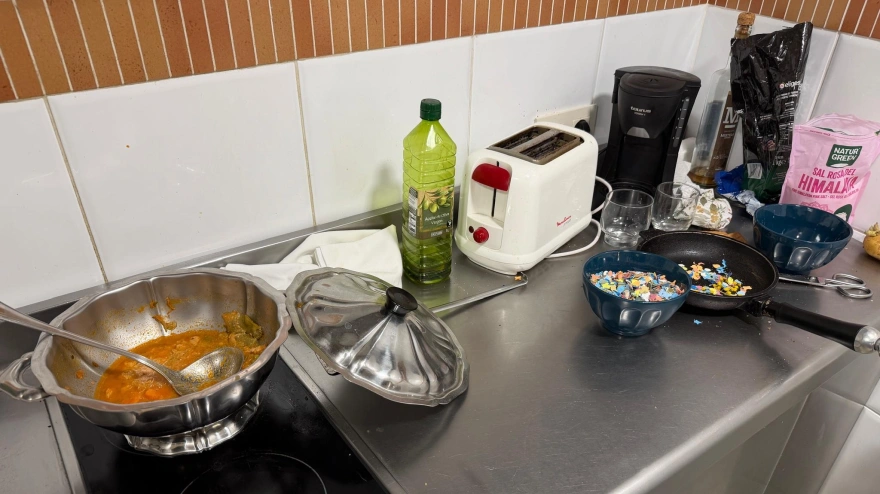 Este es el estado en el que ha quedado el interior del Monasterio de Belorado tras finalizar el proceso de desahucio de las exmonjas cismáticas