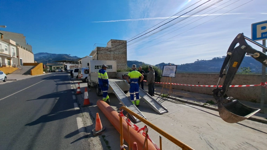 Aguas y Servicios inicia la renovación del saneamiento de Torrecuevas para atajar fugas y roturas