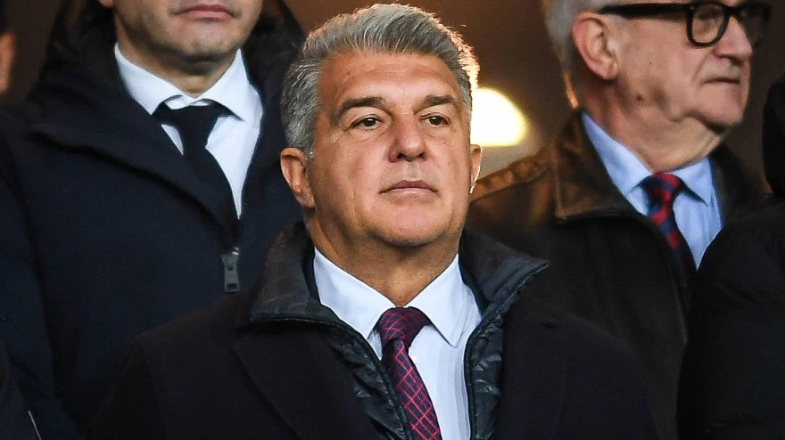 El presidente del Barcelona, Joan Laporta