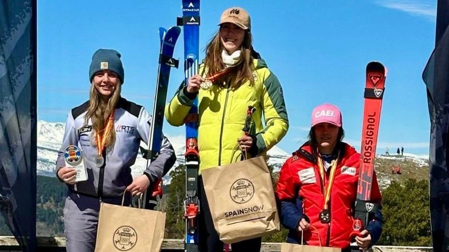 Imagen del podium en La Molina