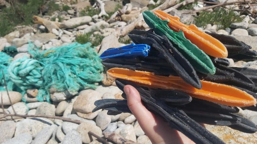 Basura marina recogida en la costa de Galicia