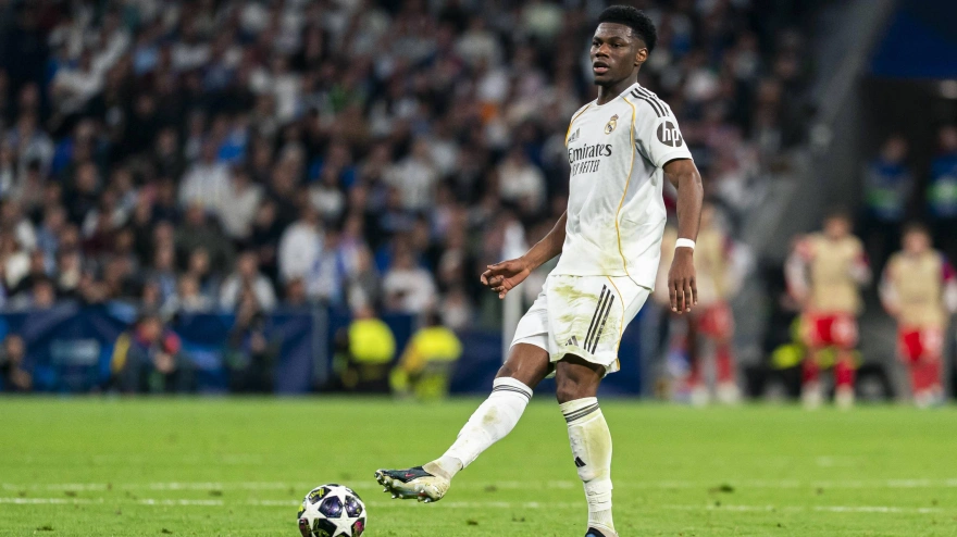 Aurelien Tchouameni, durante el Real Madrid-Bayern