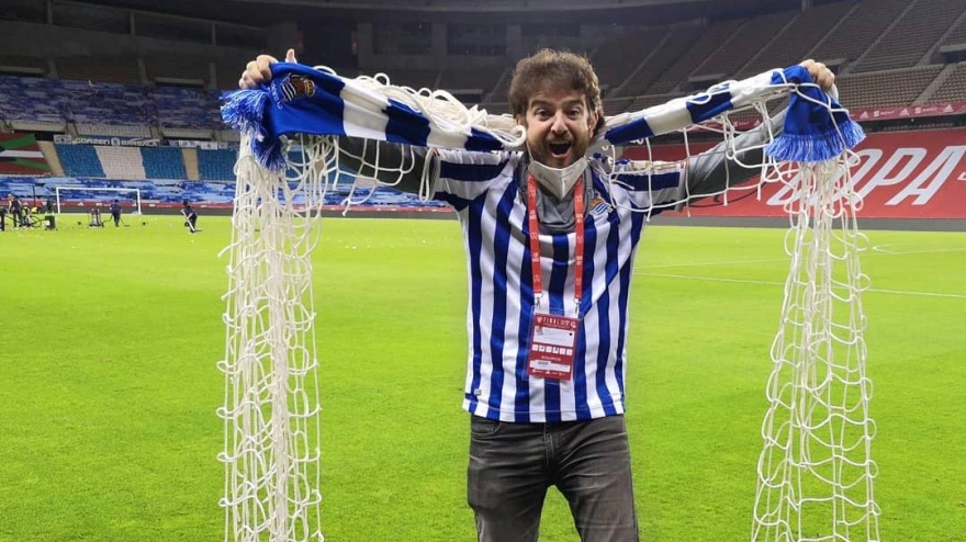 Gorka Otxoa, durante la final de la Copa del Rey de 2021