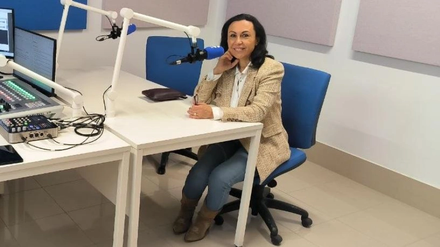 María Ramallo en los estudios de COPE Pontevedra