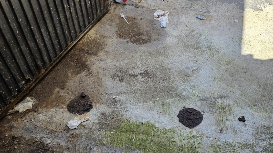 Imagen captada por uno de los aficionados en la puerta 1 del estadio alicantino antes del partido de este fin de semana entre el Hércules y el Teruel.