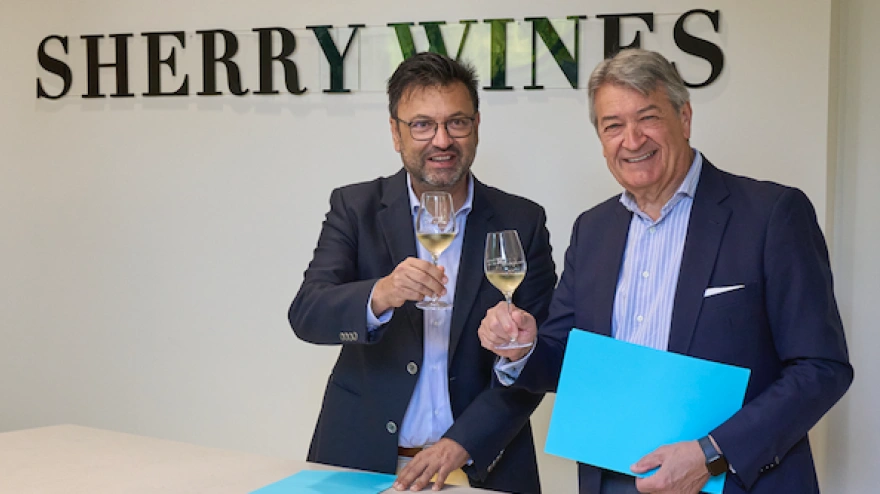 Alfredo Carrasco y César Saldaña, presidentes respectivos de Hostelería Jerez y Consejo Regulador