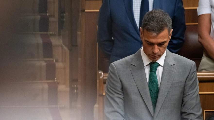 El presidente del Gobierno, Pedro Sánchez, durante una sesión plenaria en el Congreso de los Diputados