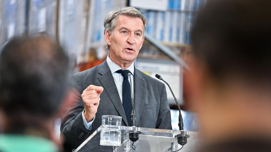 El presidente del Partido Popular, Alberto Núñez Feijóo