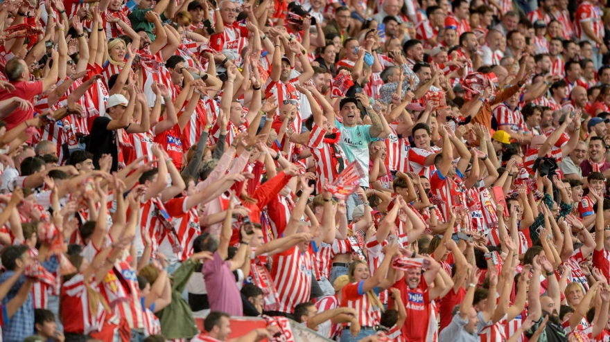 Afición del Sporting, en El Molinón