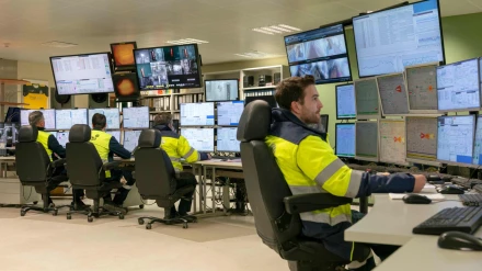 Sistemas de control en una de las fábricas de Altri en Portugal