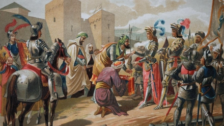 Reconquista de la Península Ibérica. Guerra de Granada. Rendición de Granada, 1492. Muhammad XII, Fernando II de Aragón, Isabel I de Castilla