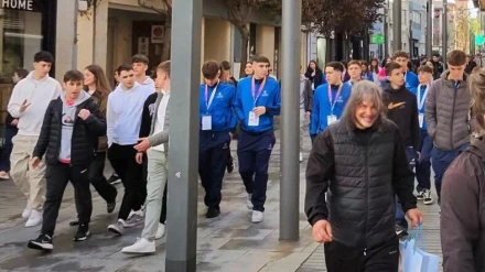 Chicos en las calles de Badajoz