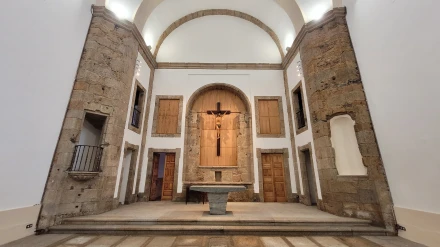 Interior de la iglesia de Dolores tras la rehabilitación