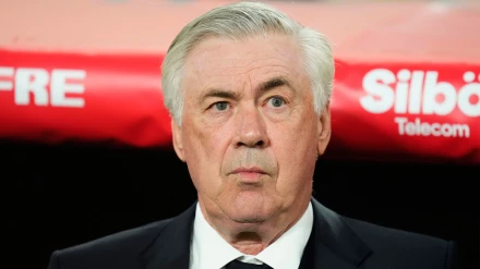 Carlo Ancelotti, durante la final de la Copa del Rey