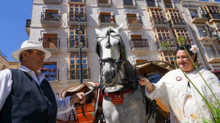 Imagen de una antigua edición de las Cruces de Mayo en Cartagena