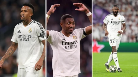 Militao, Alaba y Rüdiger están ahora mismo recuperándose de sus respectivas lesiones.
