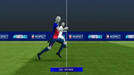 Fotograma que demostró que Mkhitaryan marcó el 3-4 en fuera de juego