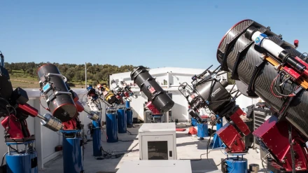 Telescopios en el complejo astronómico ‘Entre encinas y estrellas’ de Fregenal de la Sierra