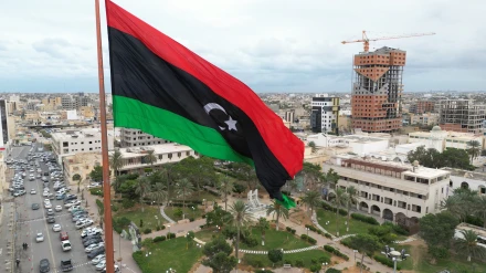 Archivo - Bandera libia