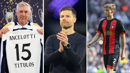 Ancelotti, Xabi Alonso y Huijsen, protagonistas en el Real Madrid en los próximos días.