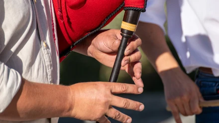 Imagen de archivo de un gaiteiro