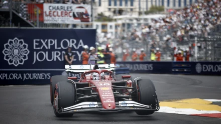 Leclerc en el Gran Premio de Mónaco