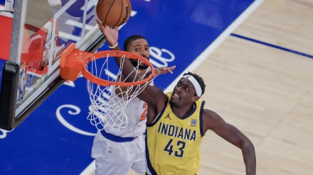 Paskal Siakam fue el mejor de los Pacers con 39 puntos.