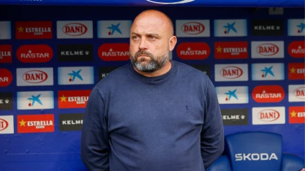 Manolo González, durante el encuentro ante Las Palmas