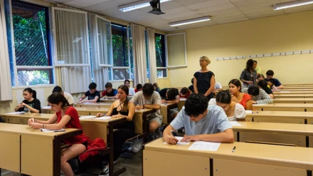 Foto de archivo de un examen de la PAU